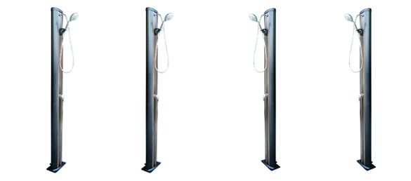 ducha solar de aluminio 38l